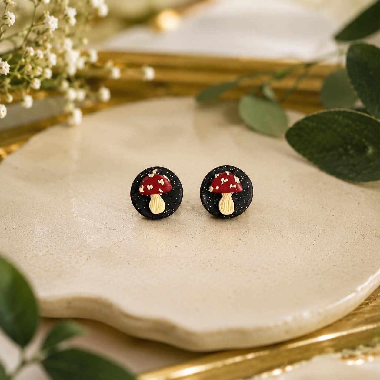 Mini Mushroom Studs