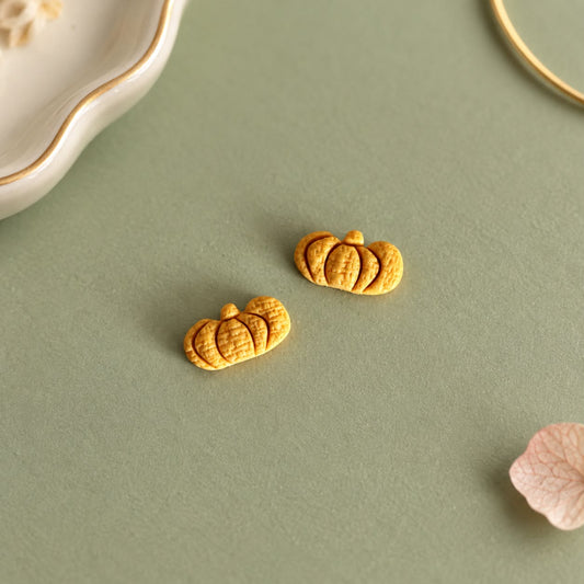 Orange Nano Pumpkin Studs
