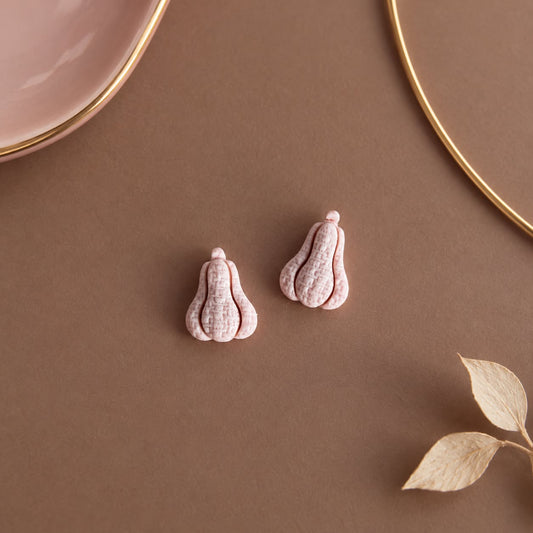 Pink Nano Pumpkin Studs