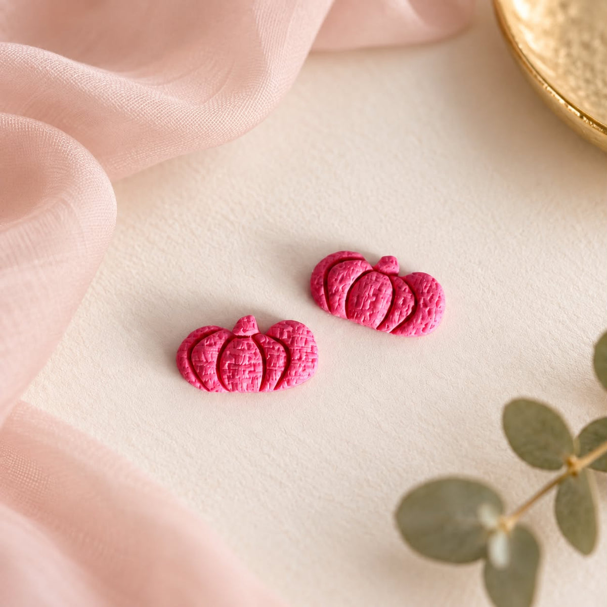 Barbie Pink Nano Pumpkin Studs