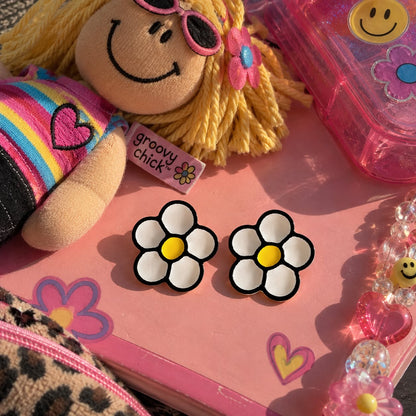 Groovy Chick Flower Studs
