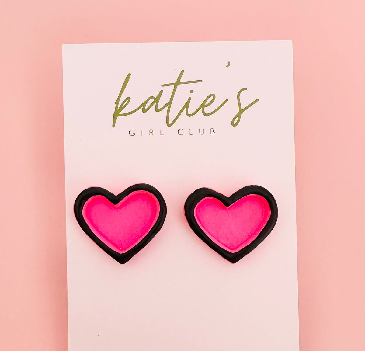 Groovy Chick Heart Studs