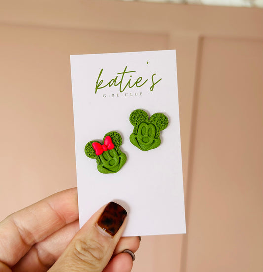 Mickey & Minnie Topiary Stud